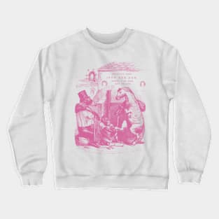 Chimpanzee Shoemaker In Pink Crewneck Sweatshirt